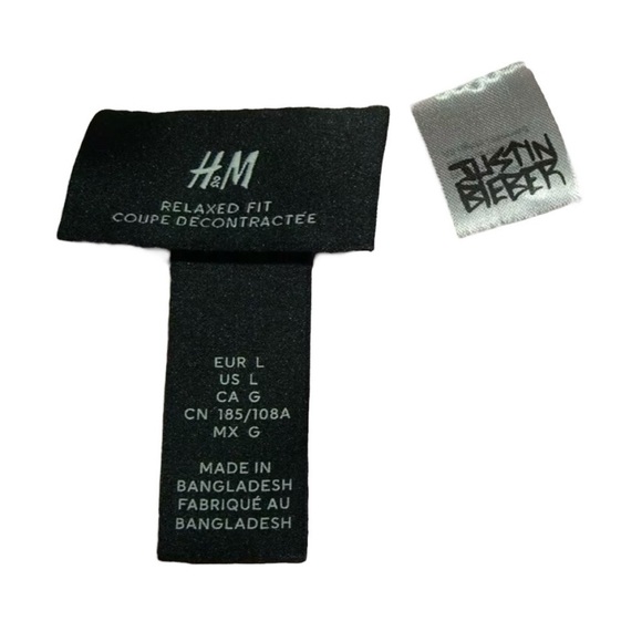 Justin Bieber Tee Shirt H&M Changes Pink 2020 Concert Festival Streetwear Casual - Picture 4 of 7